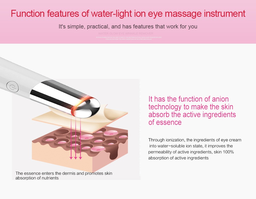 Máy mát xa mắt Beauty Eye Massager USB có thể sạc lại Thiết bị chăm sóc da Chi tiết