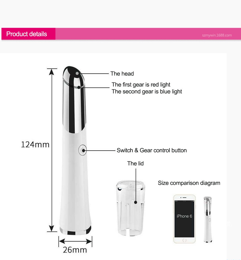 Máy mát xa mắt Beauty Eye Massager USB có thể sạc lại Thiết bị chăm sóc da Chi tiết